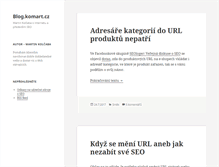 Tablet Screenshot of blog.komart.cz